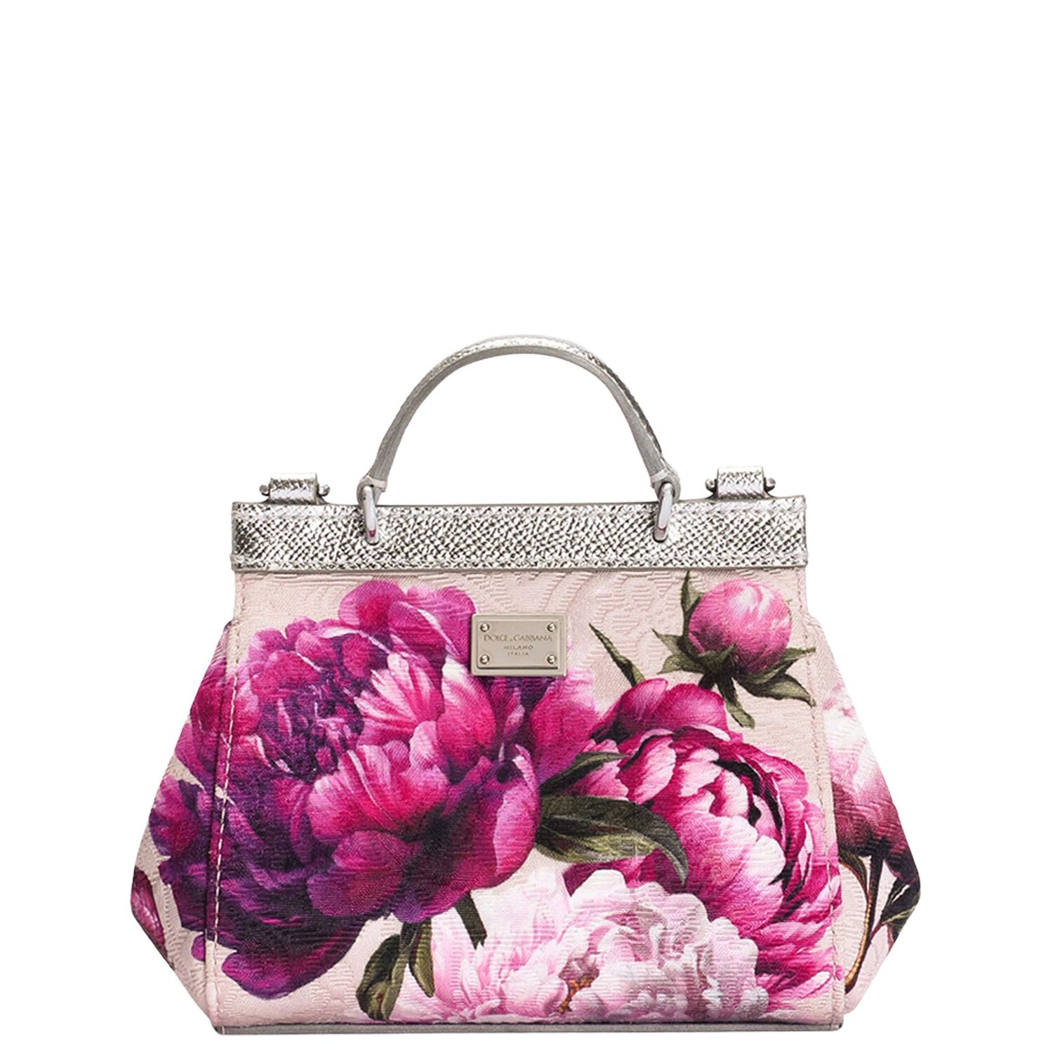 Girls Pink Peony Handbag ( 14CM ), 1, hi-res