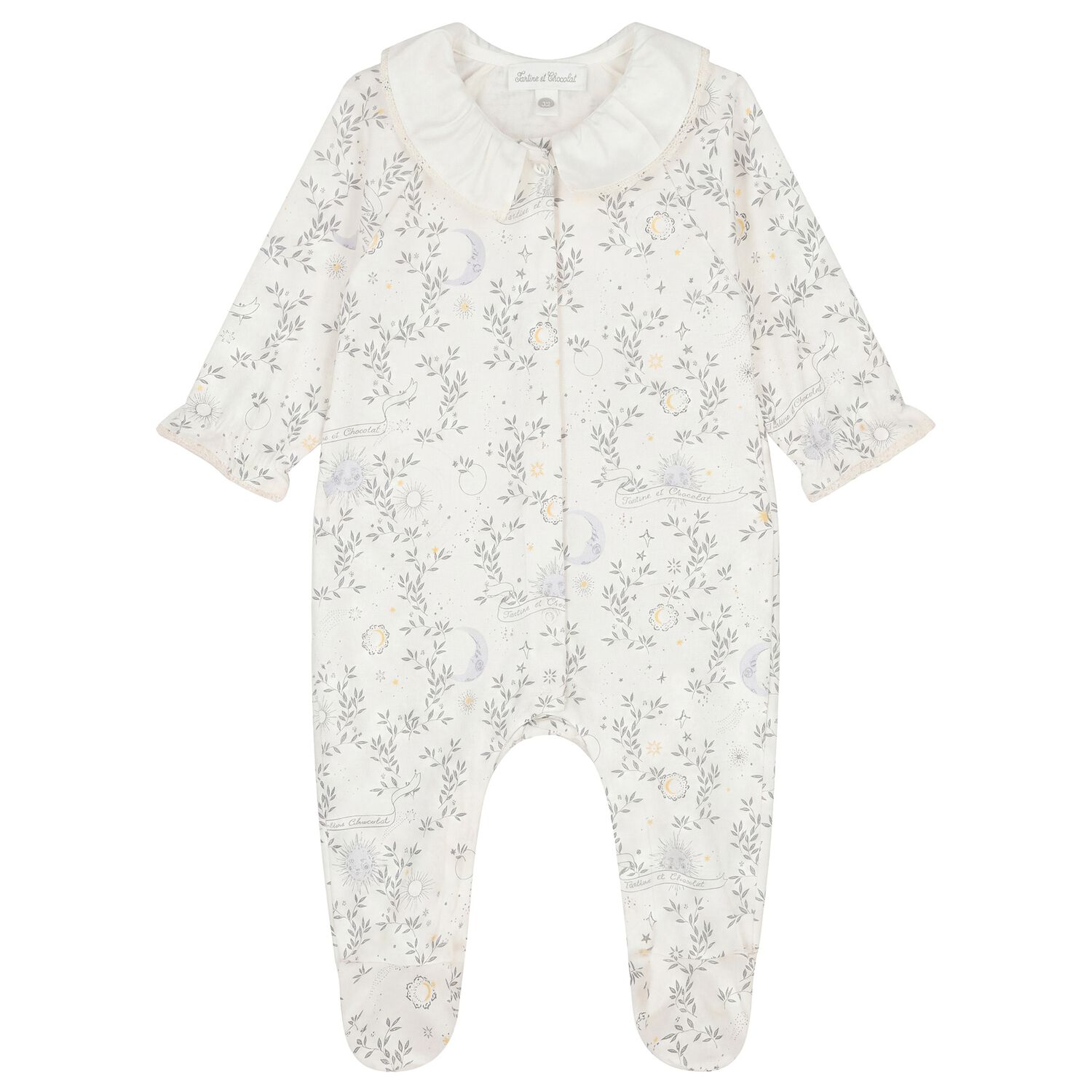 Ivory R&ecirc;ve &eacute;toil&eacute; Babygrow, 2, hi-res