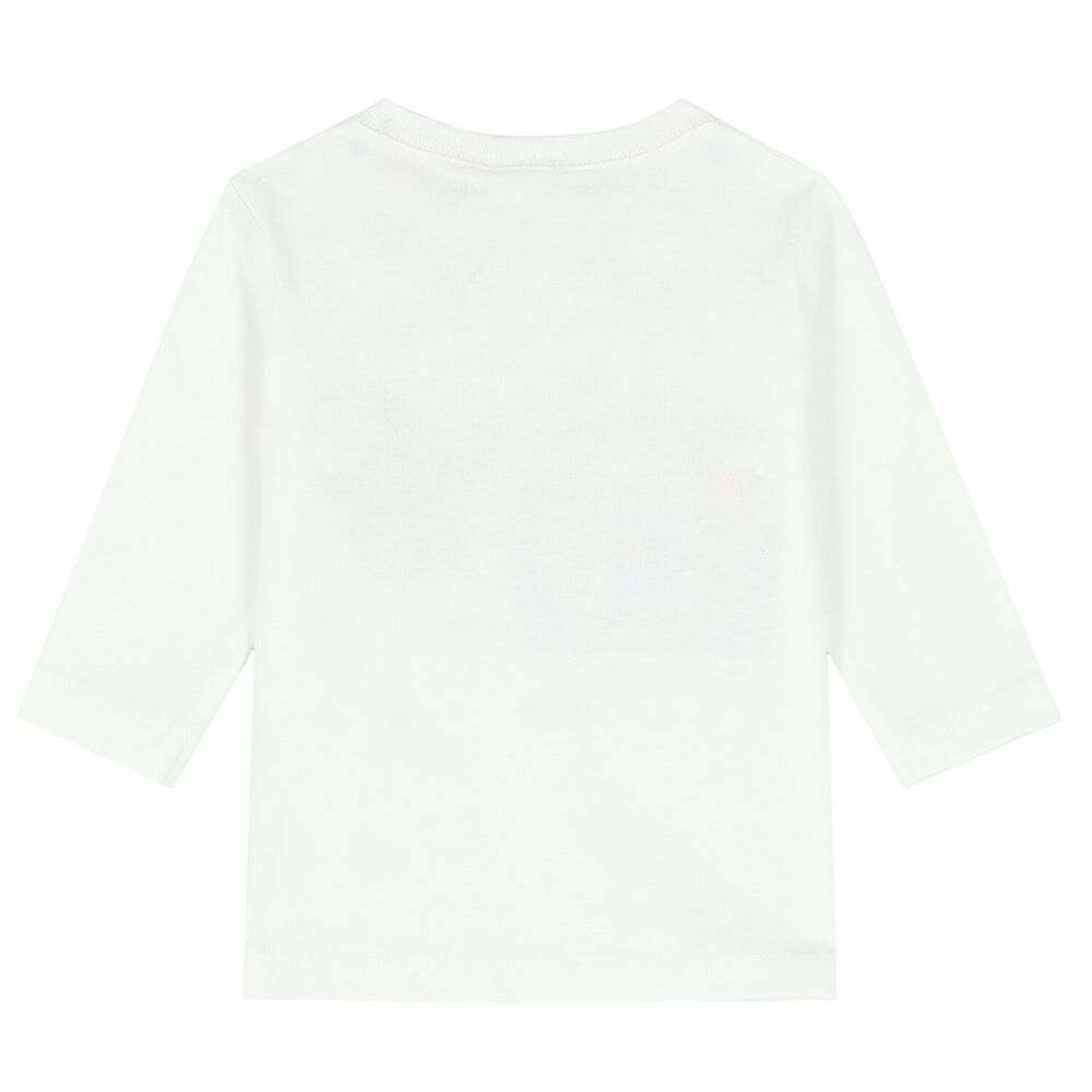 Boys White Yeti & Dino Long Sleeve Top, 1, hi-res image number null