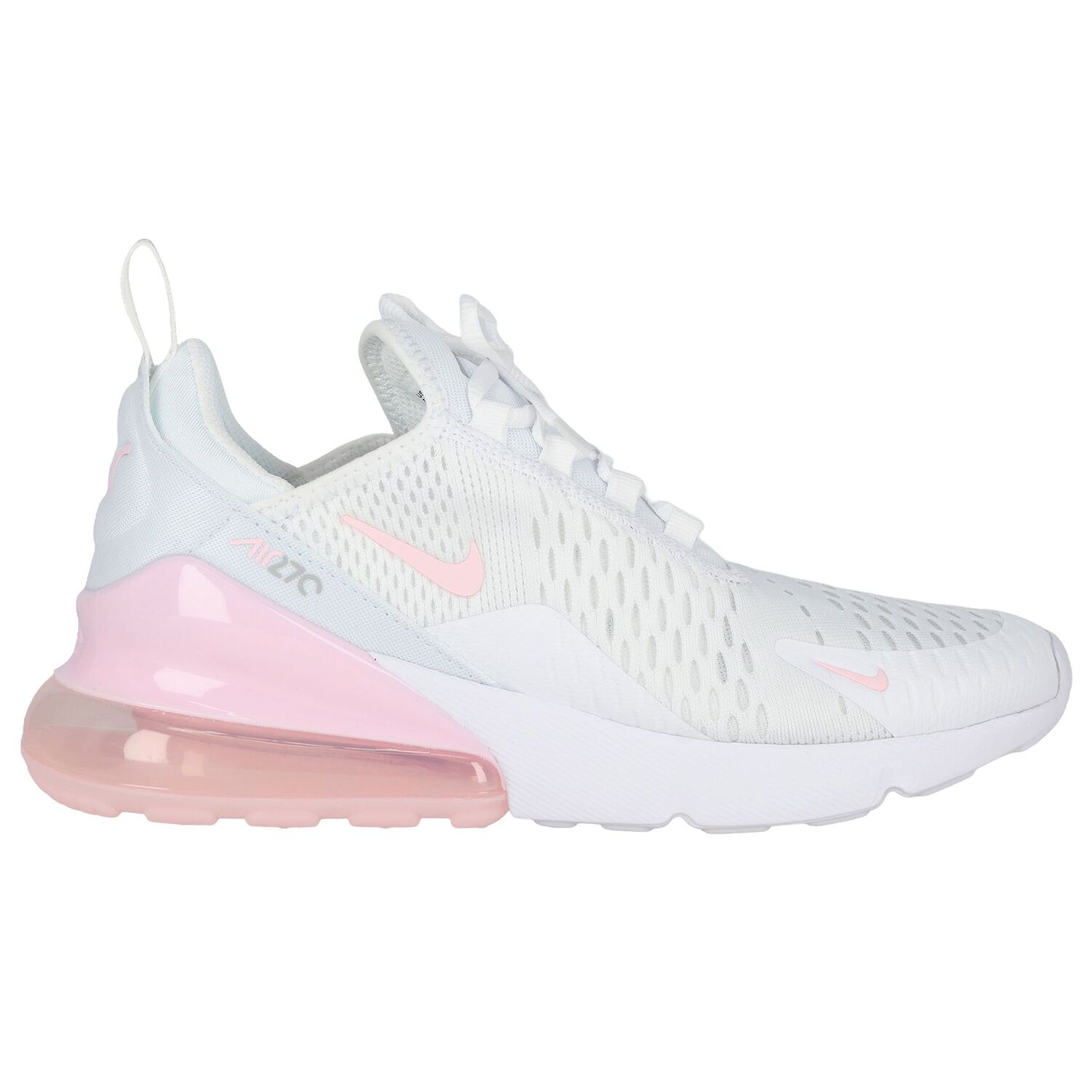 Girls White & Pink Nike Air Max 270 Trainers, 4, hi-res