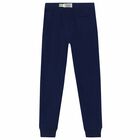 Older Boys Navy Logo Joggers, 1, hi-res