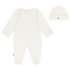 Ivory & Gold Logo Babygrow Gift Set, 1, hi-res