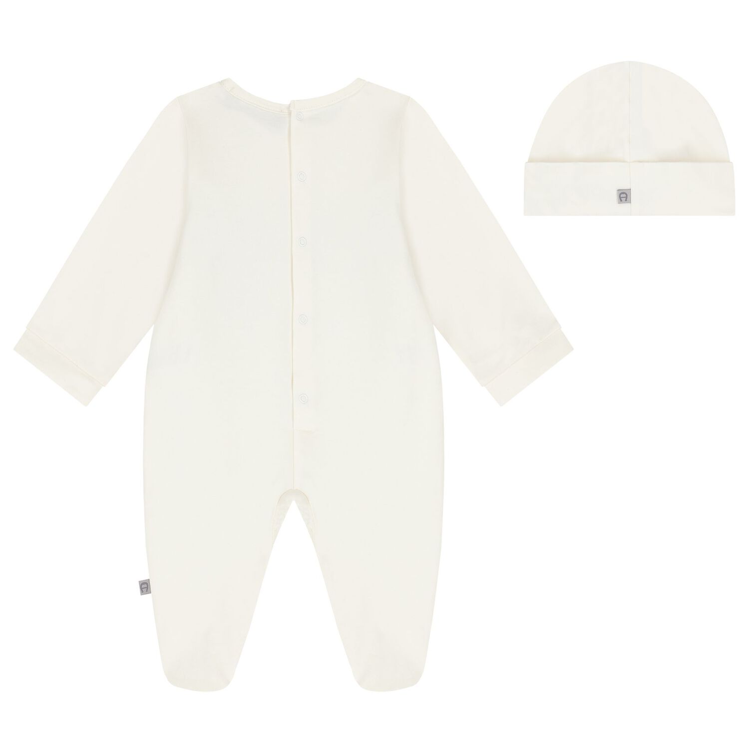Ivory & Gold Logo Babygrow Gift Set, 1, hi-res