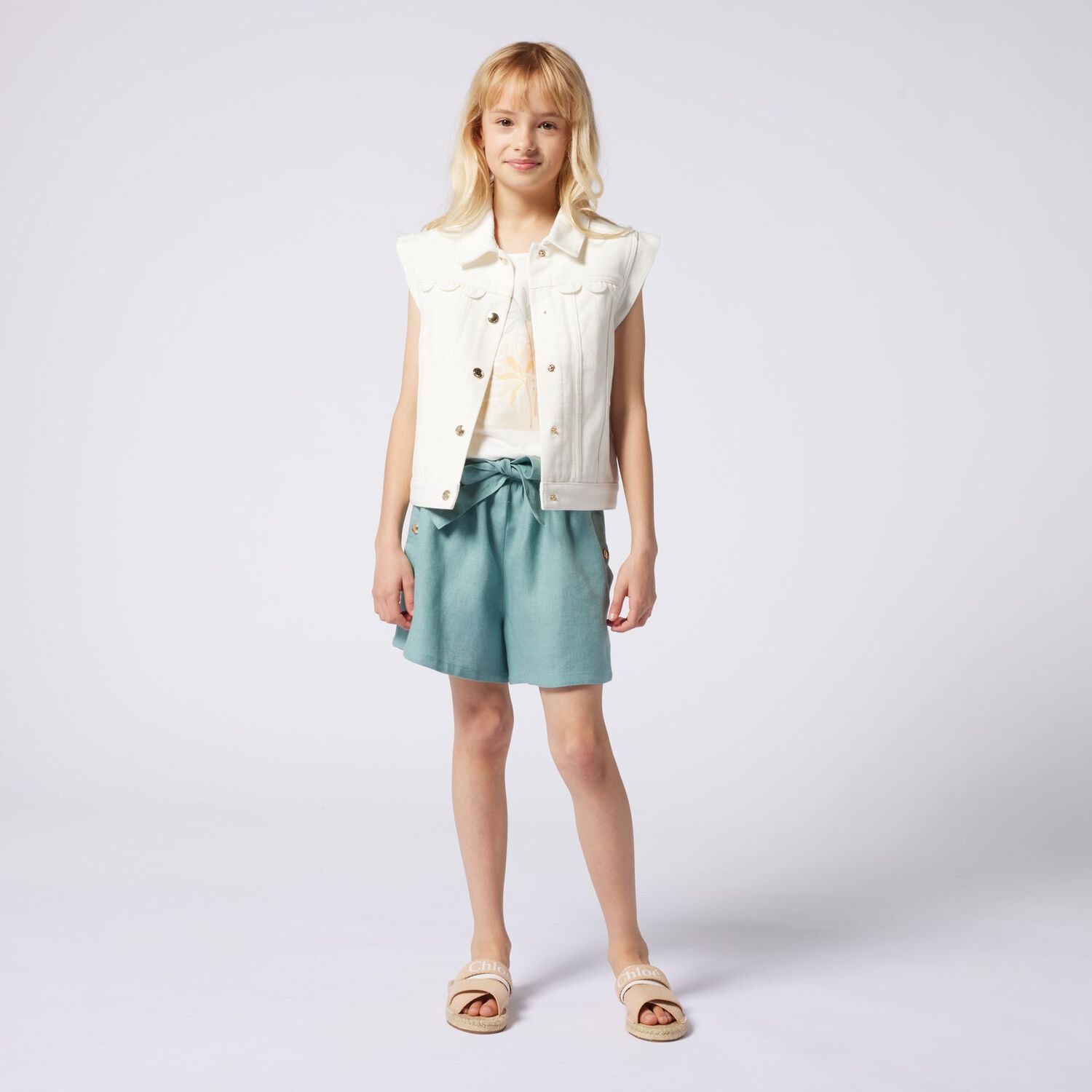 Girls Woody Logo Sliders, 1, hi-res image number null