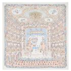 Ivory & Blue Ballet de Paris Baby Carr&eacute; Swaddle Blanket, 1, hi-res