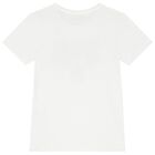Girls White Logo T-Shirt, 1, hi-res