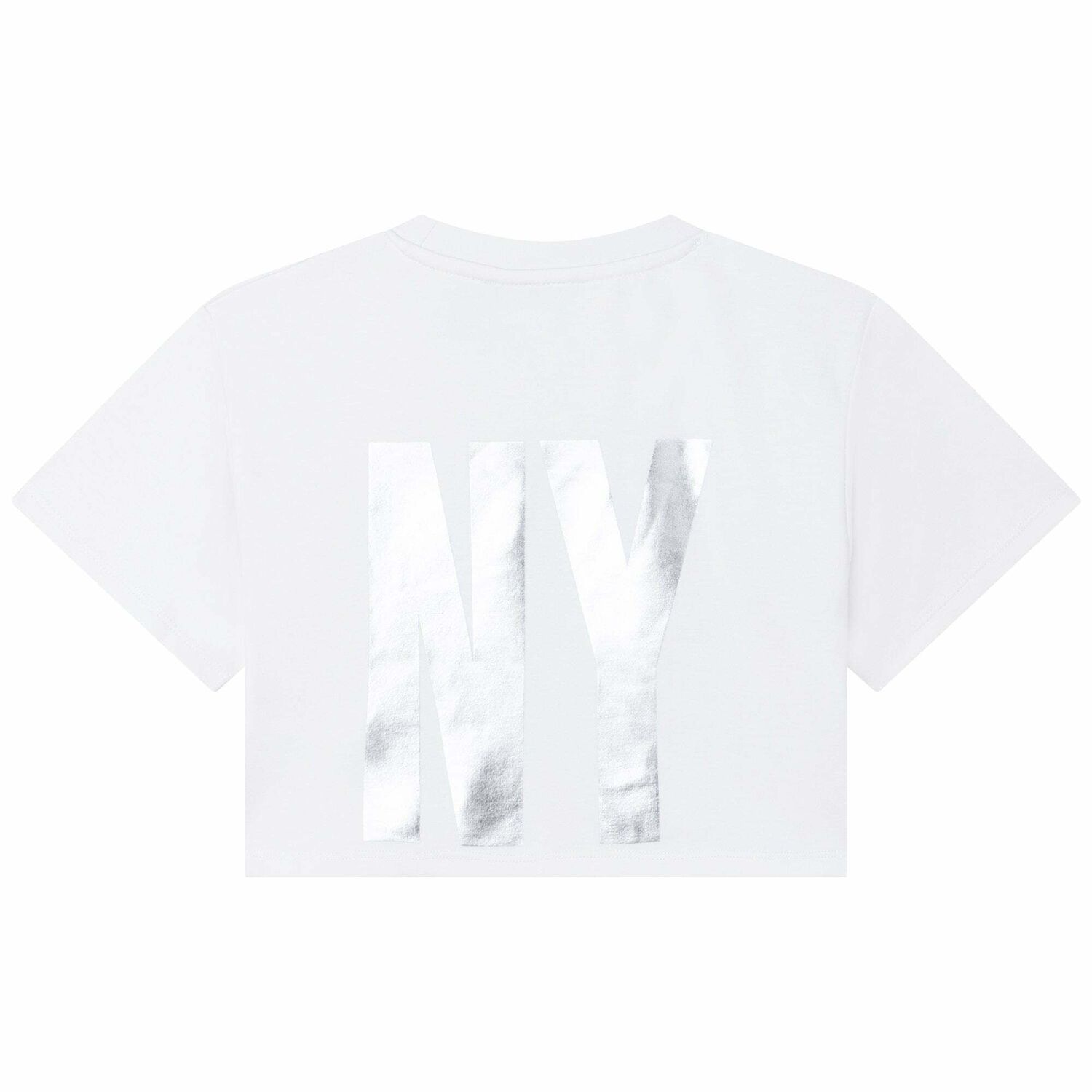 Girls Black & White Logo Top, 1, hi-res