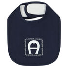 Navy Blue & White Logo Bib, 1, hi-res