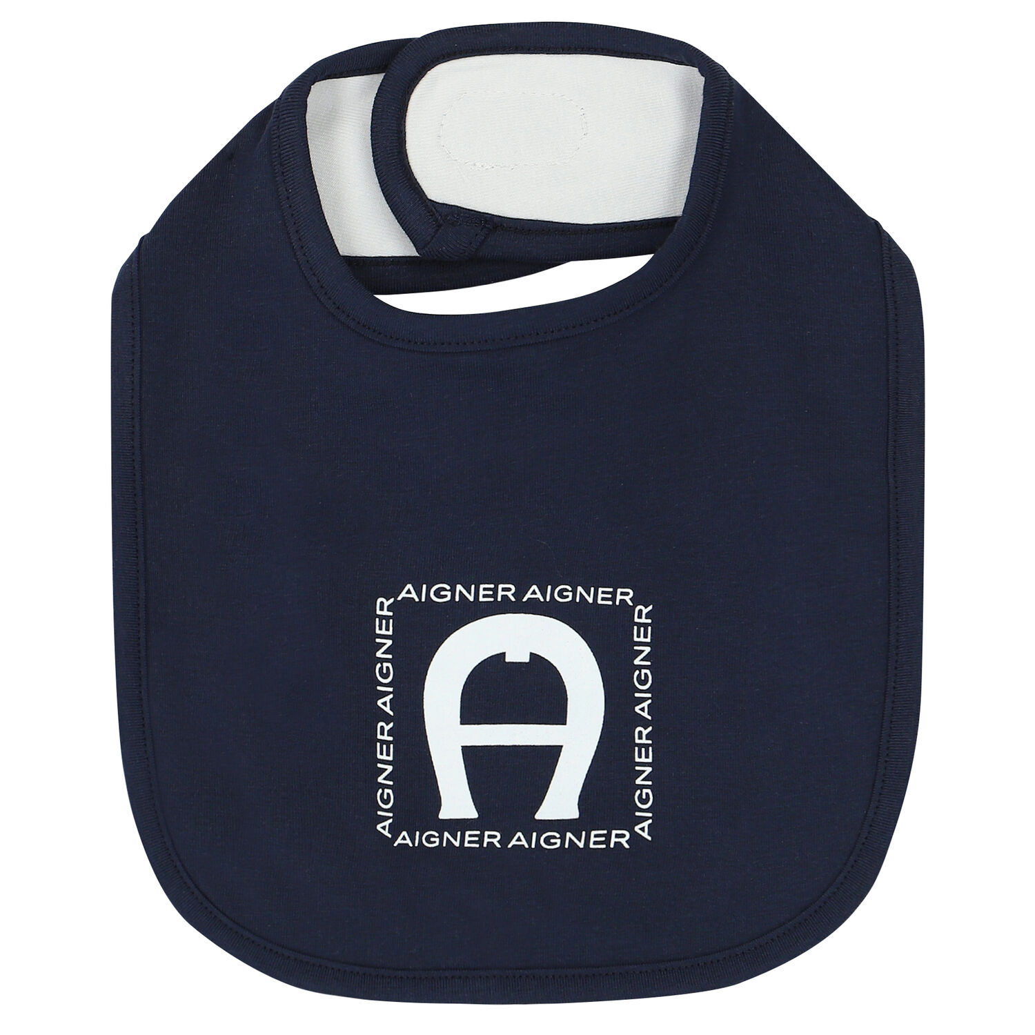 Navy Blue & White Logo Bib, 1, hi-res