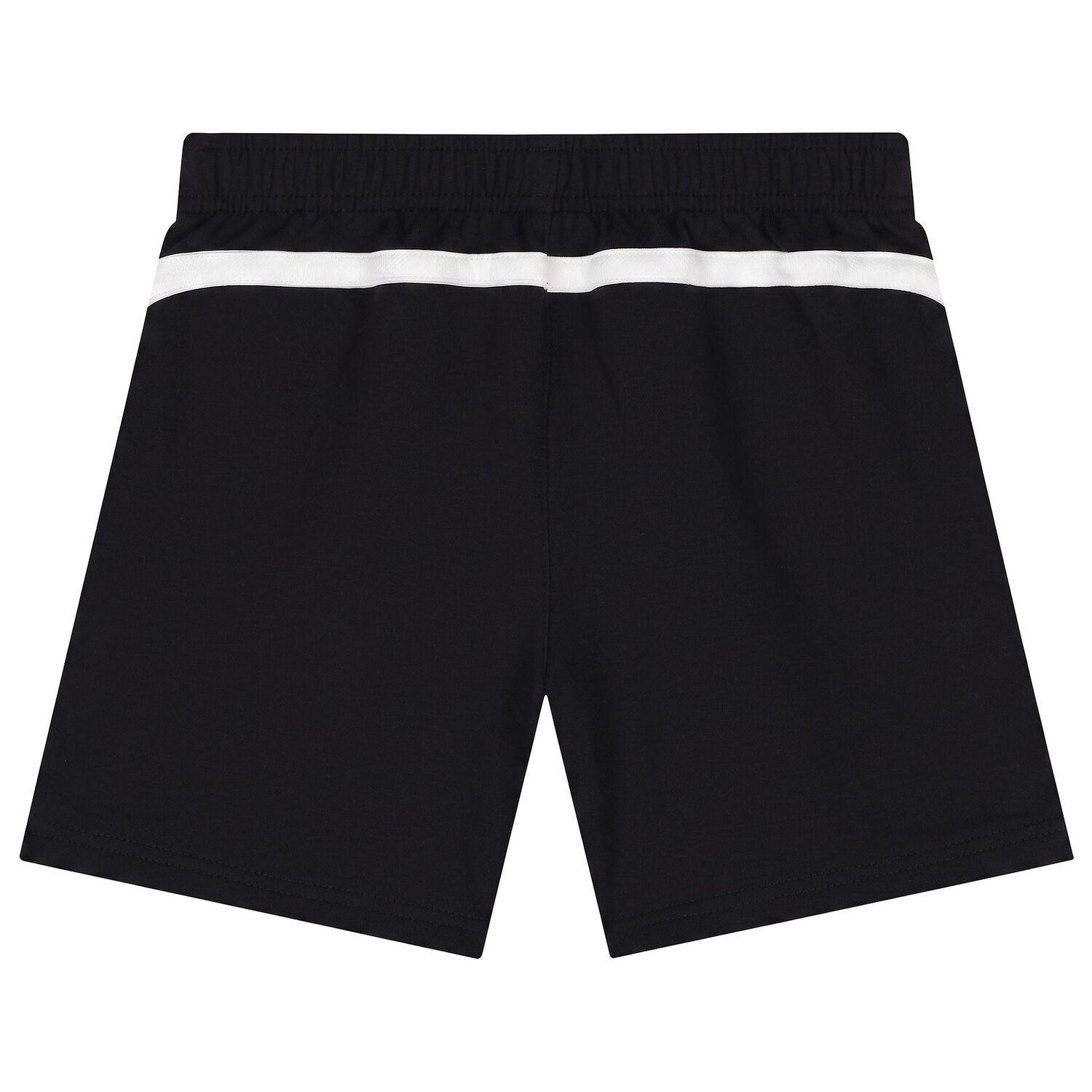Boys Black & White Logo Shorts, 1, hi-res