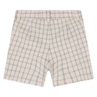 Younger Boys White & Beige Shorts Set, 1, hi-res