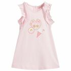 Youner Girls Pink Cotton Dress, 2, hi-res