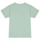 Boys White, Green & Navy Blue Shorts Set, 1, hi-res