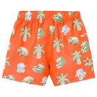 Boys Orange Swim Shorts, 1, hi-res