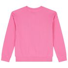 Girls Pink Logo Sweatshirt, 1, hi-res
