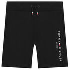 Boys Black Logo Shorts Set, 3, hi-res