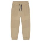 Boys Beige Joggers, 2, hi-res