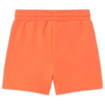 Younger Boys Orange Logo Shorts