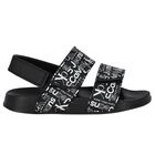 Black Logo Sandals, 1, hi-res