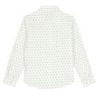 Boys White Logo Shirt, 1, hi-res