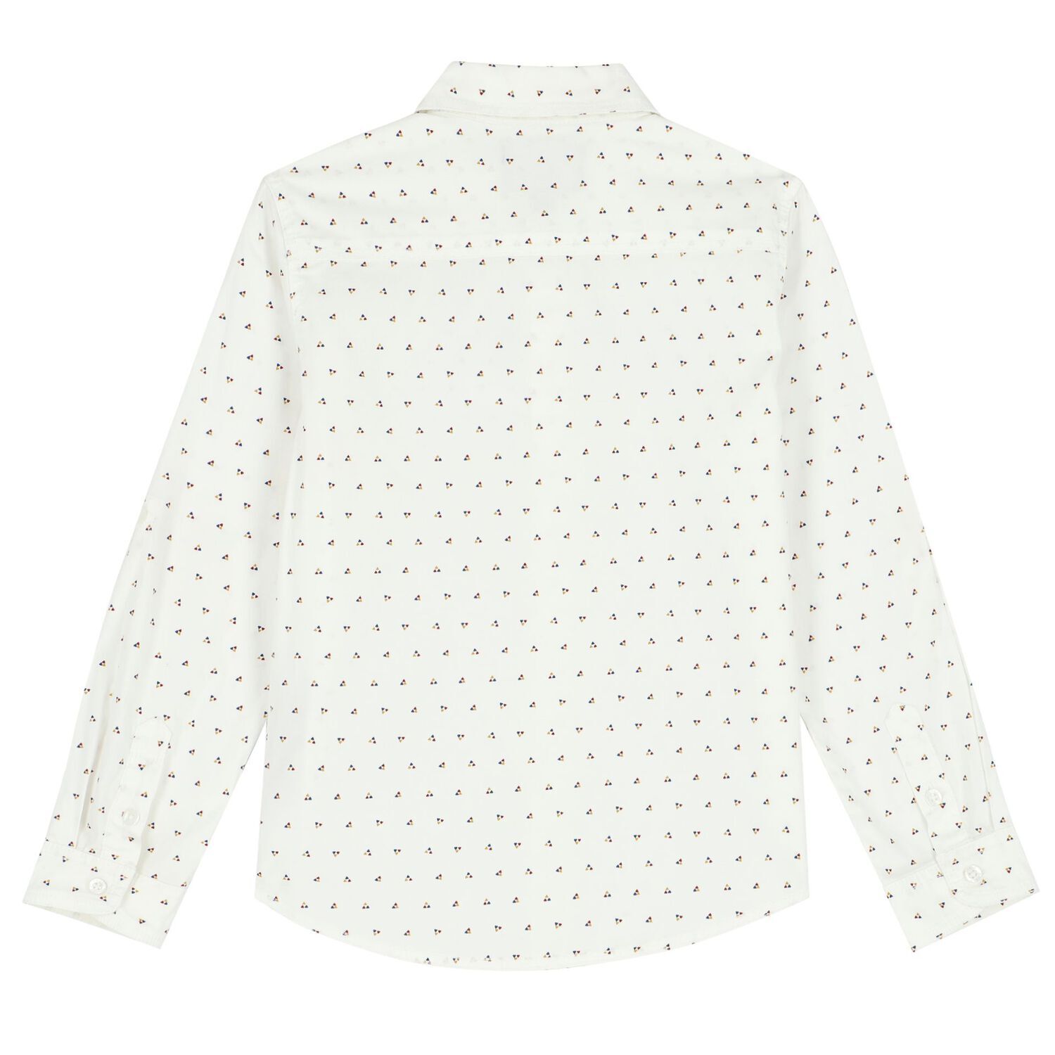 Boys White Logo Shirt, 1, hi-res