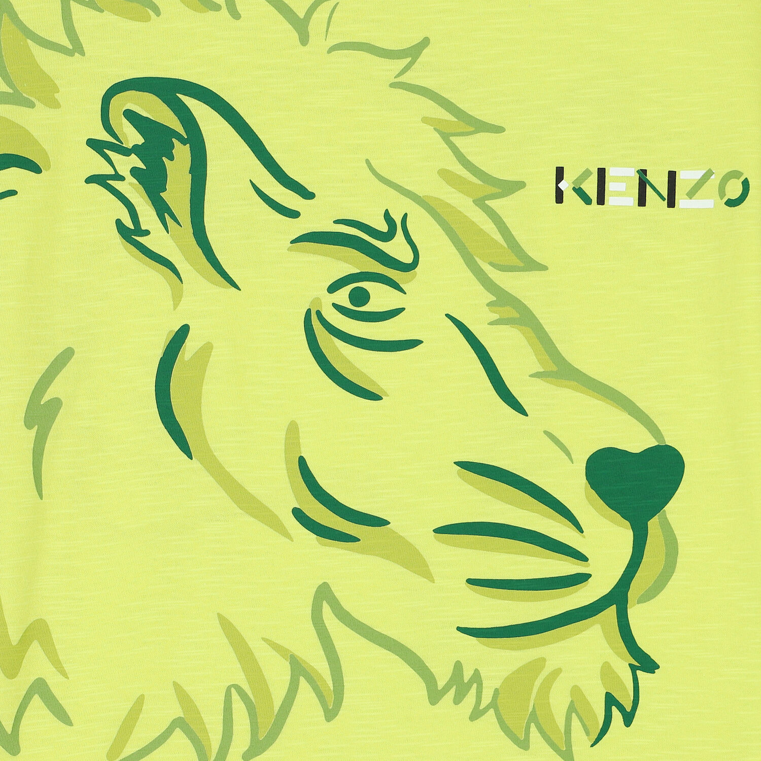 Boys Lime Lion T-Shirt, 1, hi-res