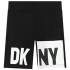 Boys Black & White Logo Shorts, 1, hi-res