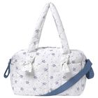 Baby Girls White & Blue Waterproof Changing Bag, 3, hi-res