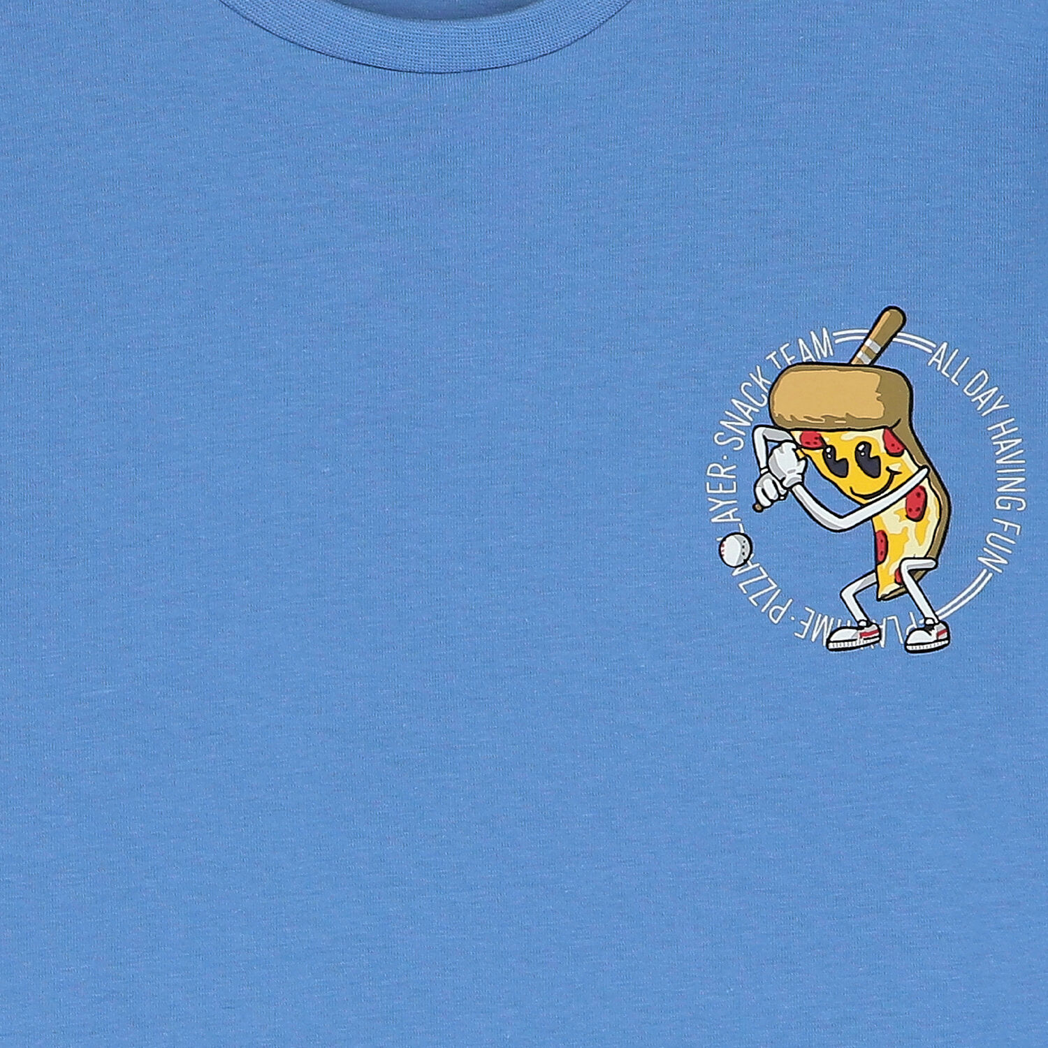 Boys Blue Pizza Long Sleeve Top, 1, hi-res image number null