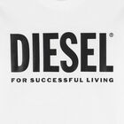 Boys White Logo Long Sleeve Top, 3, hi-res