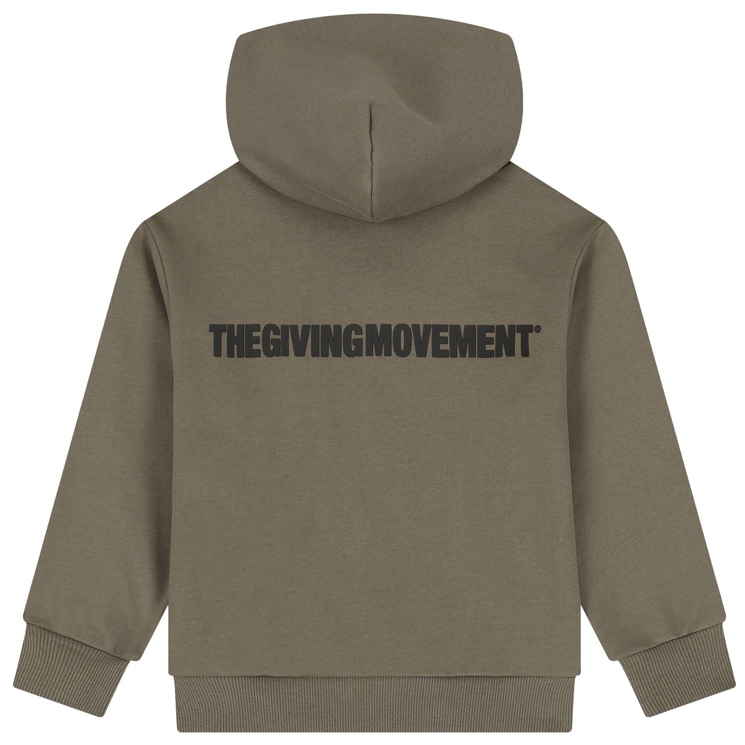 Beige Logo Oversized Hooded Zip Up Top, 2, hi-res