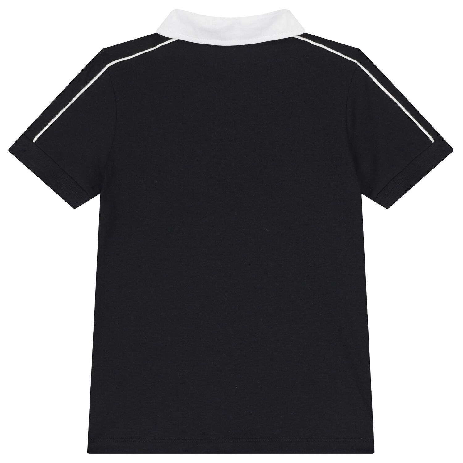 Boys Black Logo Polo Shirt, 2, hi-res image number null