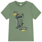 Boys Green & Navy Blue Shorts Set, 3, hi-res