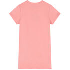 Girls Pink Logo T-Shirt Dress, 2, hi-res