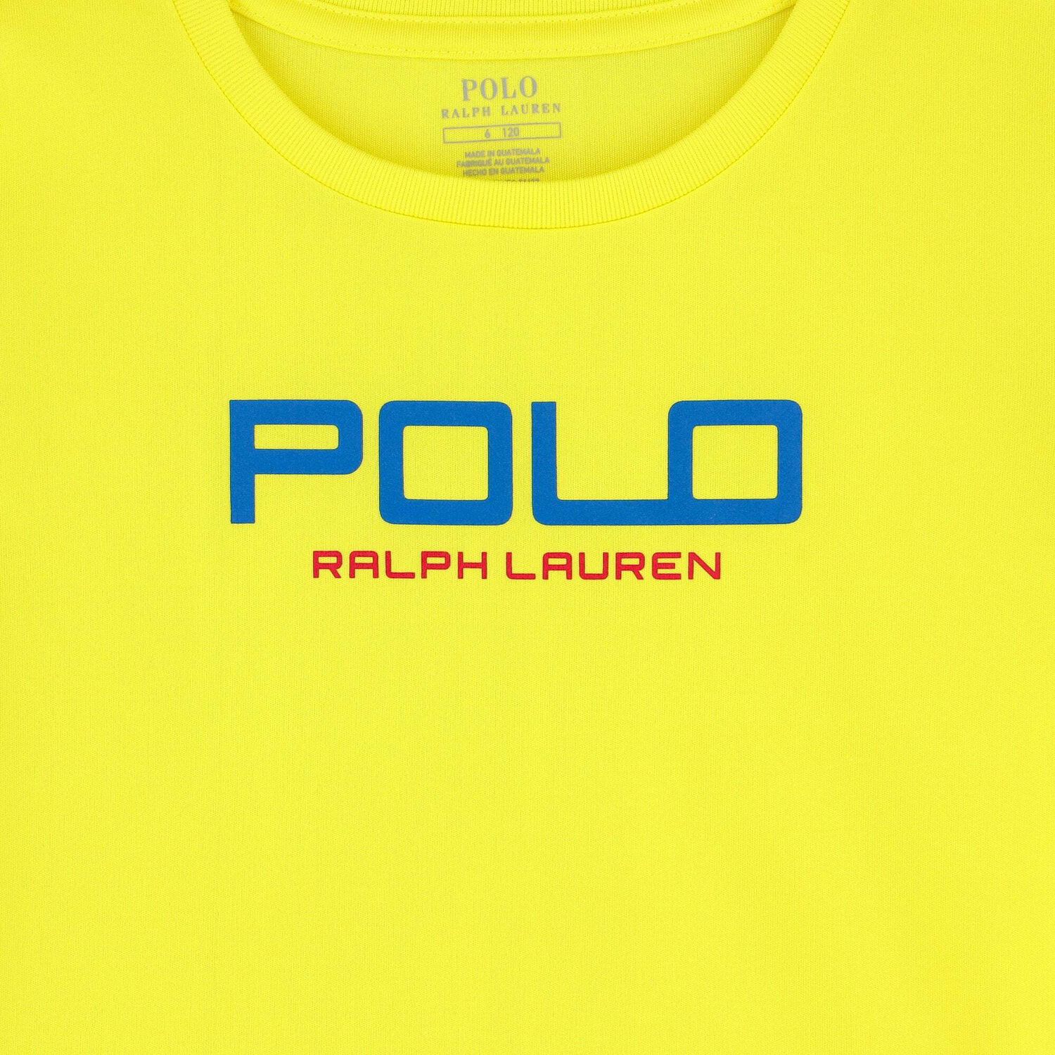 Girls Yellow Logo T-Shirt, 1, hi-res
