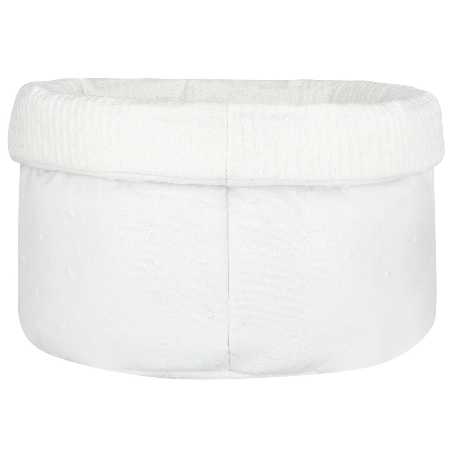 White Logo Baby Accessory Basket, 1, hi-res