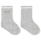 Baby Boys White, Beige & Grey Socks ( 3-Pack ), 1, hi-res