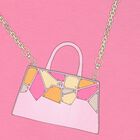 Younger Girls Pink Bag Dress, 3, hi-res