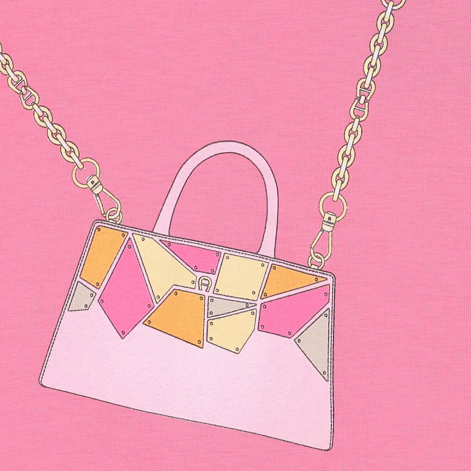 Younger Girls Pink Bag Dress, 3, hi-res