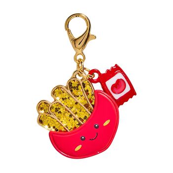 Girls Gold & Red French Fries Charm