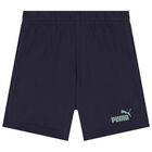 Boys Green & Navy Blue Logo Shorts Set, 2, hi-res