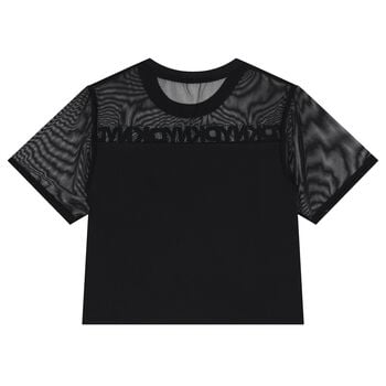 Girls Mini Me Black Logo T-Shirt