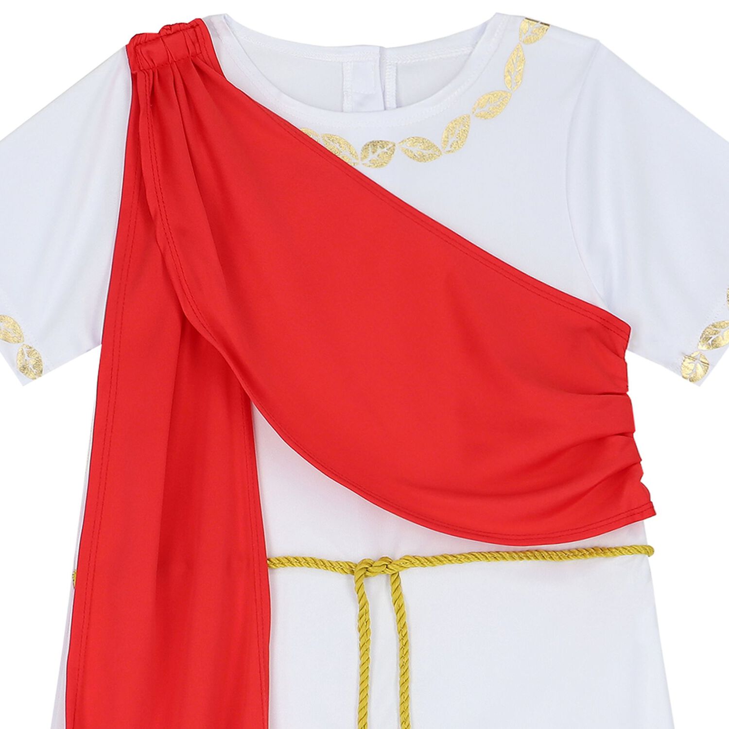 Boys White & Red Toga Costume, 1, hi-res image number null