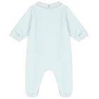 Baby Boys Blue Babygrow, 4, hi-res