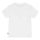 Younger Boys White Logo T-Shirt, 1, hi-res