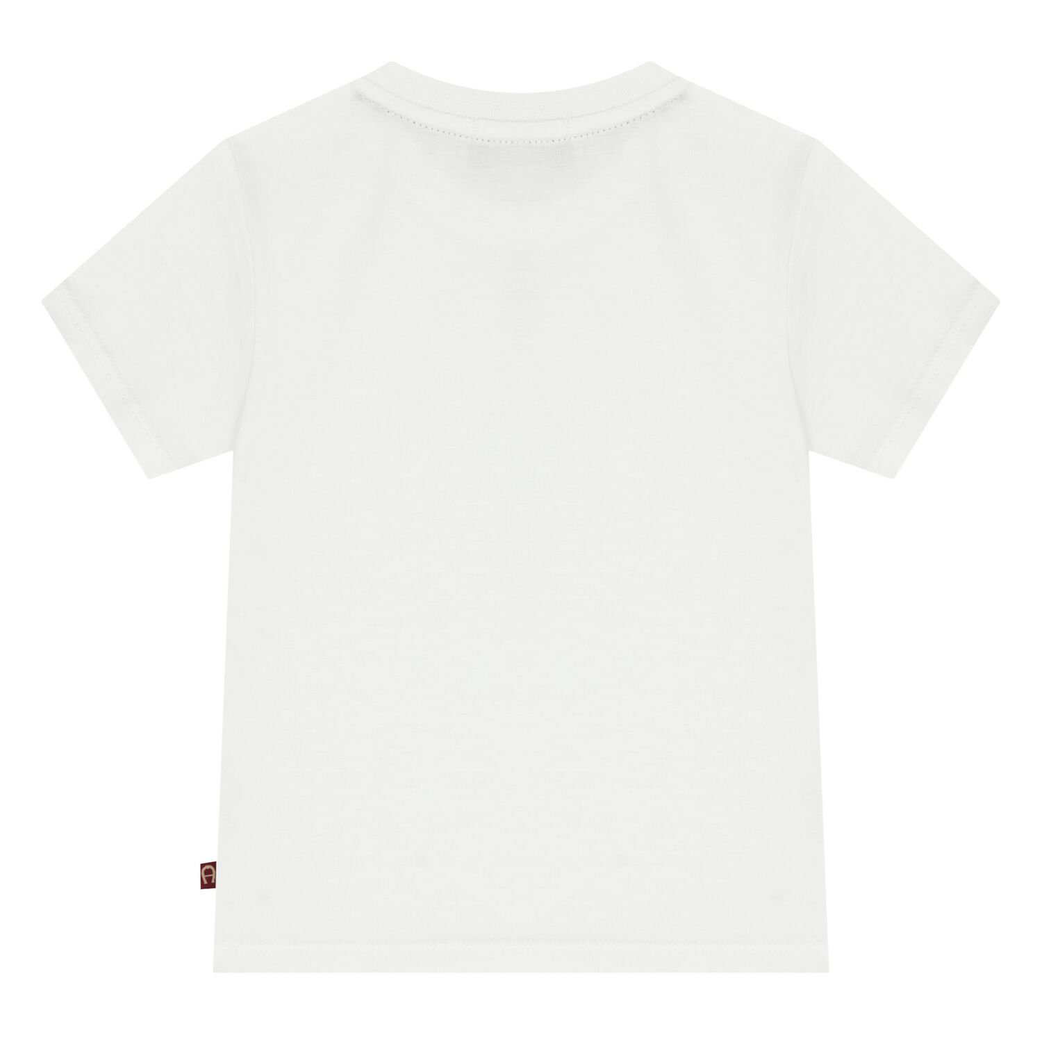 Younger Boys White Logo T-Shirt, 1, hi-res