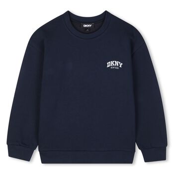 Boys Navy Blue Logo Sweatshirt