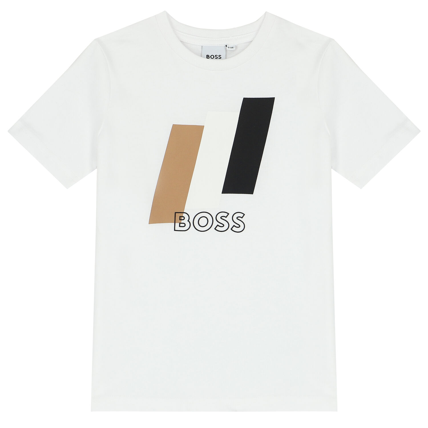 Boys White Logo T-Shirt, 1, hi-res image number null