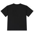 Boys Black Logo T-Shirt, 1, hi-res