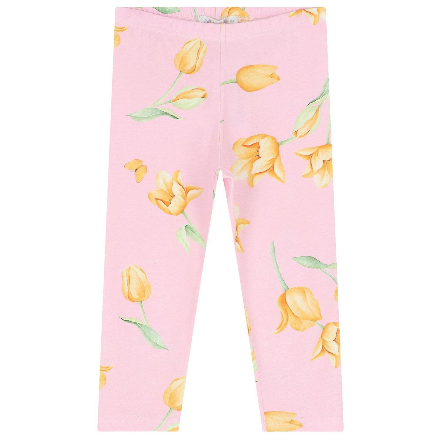 Girls White & Pink Floral Leggings Set, 1, hi-res image number null